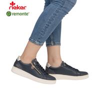 Remonte D2E00 Women's Low-Top Trainers, Loose Insole, Blue Combi 14, 4 UK