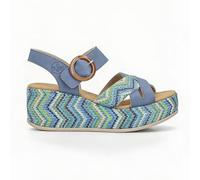 Rieker Women's Wedge Sandal - Blue | 69469-14 14 37