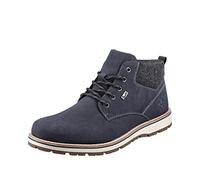 Rieker RiekerTEX 38419 Men's Lace-Up Ankle Boots Water-Repellent, blue, 7.5 UK