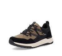 Rieker riekerTEX Men's U0104 Low Top Sneakers Loose Insole Water Resistant Shoes for Men, Braun Kombi 20, 10.5 UK