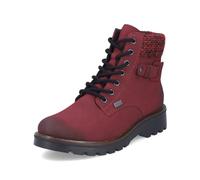 Rieker RiekerTEX Women's Lace-Up Ankle Boots 73225 Water-Repellent, Red 35, 6 UK