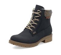 Rieker RiekerTEX Women's Lace-Up Ankle Boots Y9118 Water Resistant, Blue 14, 6 UK