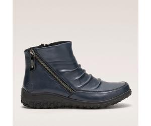 Rieker Ruched Warm Lined Boot BLACK SIZE 3 1/2