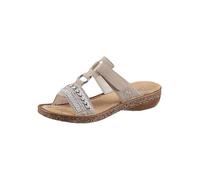 Rieker Sequinned Velcro Mules Natural