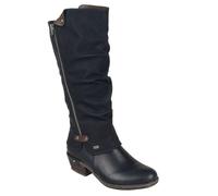 Rieker Sierra Womens Knee High Boots - Black, EU 40