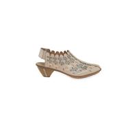 Rieker 'sina' Woven Heeled Shoes In Nude Nude 3.5