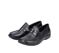 Rieker Slip-On Sneakers Half Shoes Black Leather L1752