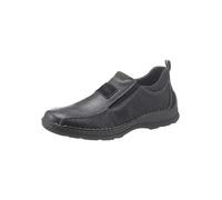 Rieker Slip-On Stretch Loafers Black