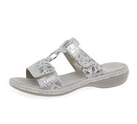 Women's Rieker 659X6-80 Womens Sandals Metallic - Silver - Size: 8