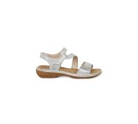Rieker Women's Damen 659c7 Sandalen Sandal (Silver, UK Footwear Size System, Adult, Women, Numeric, Medium, 6)