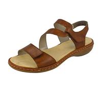 Rieker Sphere Womens Riptape Sandals 6/39 24 TAN LEA