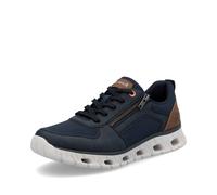 Rieker Sport Blue Zip Shoes for Men | Rieker Sport 04301-14 Colour: Blue, Size: EU 42 / UK 8