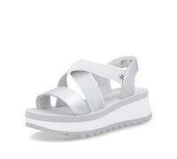 Rieker Sport Woman's Sandal - Silver/Platinum | W3053-90 Women's 41