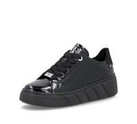 Wand Womens Trainers Black Patent