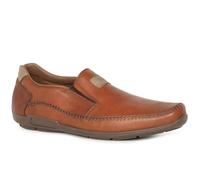 Rieker 09053 Mens Soft Leather Driving Shoes - Slip on Loafers (Brown, UK Footwear Size System, Adult, Men, Numeric, Medium, 8)