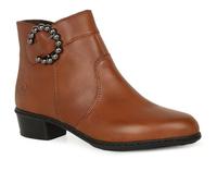 Rieker Brown Rieker Zip Boots for Ladies | Colour: Brown Brown 38