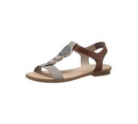 Rieker Strappy Jewelled Front Sandals Grey