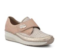 Rieker Stretchy Leather Touch-Fasten Trainers - Size