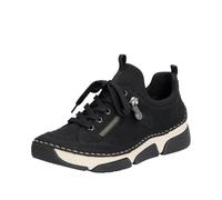 Rieker Stuttgart Antistress Womens Black Zip Shoe - Size 7.5 - Black