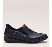 Rieker Ladies Tex Wide Fit Slip On Shoes 47253-00 - Black Leather - UK Size 8 - EU Size 42 - US Size 10