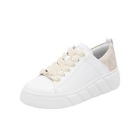 Rieker Trainers White, White Shell White, 4 UK