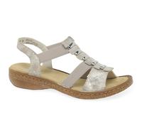 Rieker 62850 Womens Synthetic Slip-On Comfort Casual Sandals