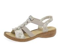 Rieker Trim Womens Sling Back Sandals 6.5 UK Rose Metallic