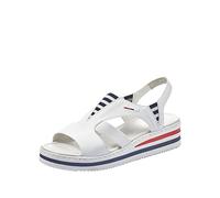 Rieker V02Y5 Women’s Closed Toe Sandals, White (Weiss 80), 9 UK