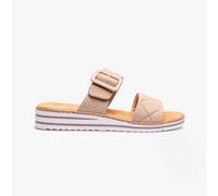 Women's Rieker V0694-62 Womens Mules Beige - Cream - Size: 5