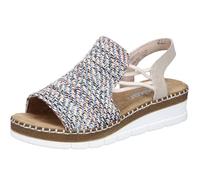 Rieker, V1241, Women's Sandal Blue, 93 Multi, 5 UK