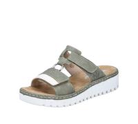 Rieker V1396-52 Womens Sandals Green Combination