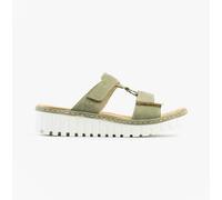 Rieker V1396-52 Womens Sandals Green Combination