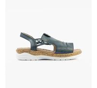 Rieker V2272-14 Womens Sandals Blue