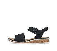 Rieker V3691-00 Womens Sandals - Black - UK 6 / EU 39