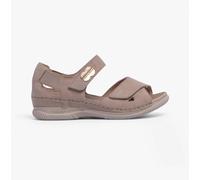 Rieker V7474 Unisex Adults Comfort Casual Touch Fasten Sandals-Beige