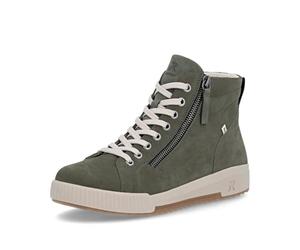 Rieker W0164 Lace/Zip up Ankle Boot 43 EU Green