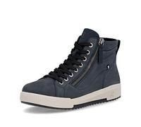 Rieker W0164 Lace/Zip up Ankle Boot Blue