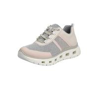 Rieker Wedge Heel Lace-Up Trainers Light Beige