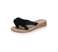 Rieker Wedge Heel Mules Black
