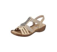 Rieker Wedge Heel Sandals Beige