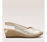Rieker 62462-90 Light Gold Womens Slingback Shoes in a Plain Synthetic in Size 42