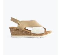 Rieker Wedged Womens Sandals - Beige (61975-62) - UK 6.5 / EU 40