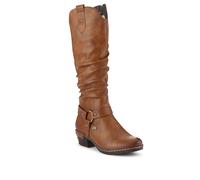 Rieker Western-Heeled Long Boots - Size