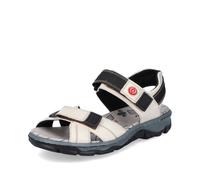 Rieker White Hook & Loop Sandals for Ladies | Rieker 68851-80 Size: EU 37 / UK 4, Colour: White