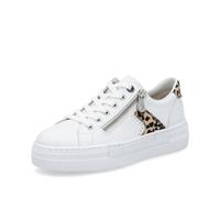 Rieker White Zip Shoes for Ladies | Rieker N4924-81 Size: 35, Colour: White