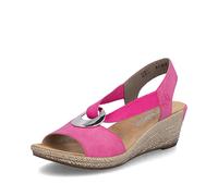 Rieker Woman's Sandals - Pink | 624H6-32 Women's 37