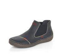 Rieker 52590-01 Black Womens Chelsea Boots in a Plain Man-made in Size 37