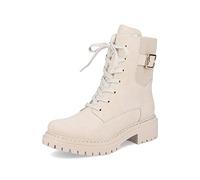 Rieker Women Ankle Boots 72631, Ladies Lace-up Ankle Boot, Half-Boot, Lace-up Bootie, Transition Shoe, Beige (Beige / 62), 37 EU / 4 UK