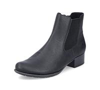 Rieker Women Ankle Boots 78600, Ladies Chelsea Boots,Low Boots,Half Boots,Bootie,Slip Boot,Flat,Black (Schwarz / 01),40 EU / 6.5 UK