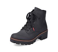 Rieker Women Ankle Boots 79240, Ladies Lace-up Ankle Boot,Boot,Half-Boot,lace-up Bootie,Transition Shoe,Black (Schwarz / 00),39 EU / 6 UK
